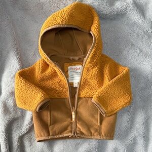 Cat & Jack Kids' Orange and Brown Fleece Hoodie